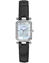 Guess Womens U0108L1 Black Rectangular Watch