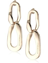 Rebecca "Charme" Rose Gold Over Bronze Link Earrings