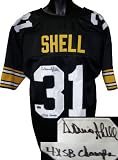Donnie Shell signed Pittsburgh Steelers Black Prostyle Jersey 4x SB Champs