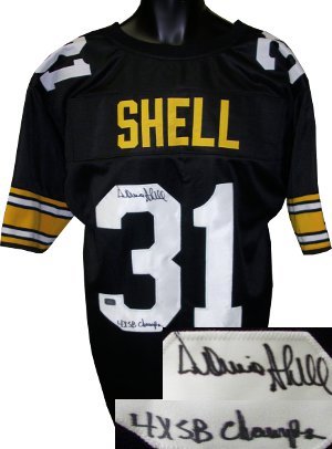 Donnie Shell signed Pittsburgh Steelers Black Prostyle Jersey 4x SB Champs