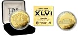 NFL Super Bowl XLVI 24KT Gold Flip Coin