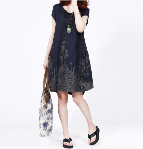 麻 リネン Ａライン シンプル ポケット ワンピース ドレス チュニック 美脚 スカート ブラウス バスト オールインワン コンビネゾン シャツブラウス チュニックシャツ セットアップ カジュアル レディース 春物 夏物 可愛いスカーフ付き T-212