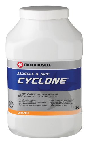 Maximuscle Cyclone 1.2kg - Orange Dietary Supplement (Price per 100g / 3.30)