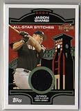 2005 Topps Jason Giambi All Star Stitches Game Used All Star Jersey Baseball Card