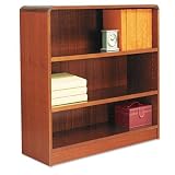 Alera Radius Corner Wood Veneer Bookcase, 3 Shelf, 35 3/8W X 11 3/4D X 36H, Medium Oak 41K5wkxD0oL. SL160 Alera Radius Corner Wood Veneer Bookcase, 3 Shelf, 35 3/8W X 11 3/4D X 36H, Medium Oak