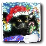 Cindy Thorrington Haggerty Earth Animals Spirits - Kittys Magical Christmas - Mouse Pads