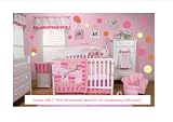 Dr. Seuss Oh! The Places You Will Go Pink 10 Pc Nursery Bedding Ensemble Set PLUS Coordinating Polka Dots and Personalized Name