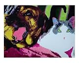 Two of a Kind Animals Giclee Poster Print by Samitha Hess, 10x8