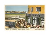 Cafe at LaGuardia Airport, New York City Art Poster Print, 17x11