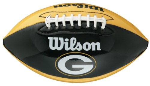 Wilson WTF15340XGBP Green Bay Packers underglass (Junior size), grün/gelb, Größe: junior