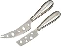 Prodyne K-7-S Stainless Steel Cheese Knives with Open Surface Blade, Set of 2