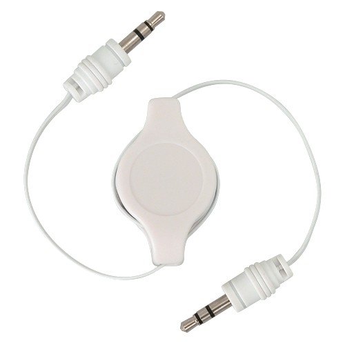 Apple iPod MP3 Car Audio Auxiliary Retractable Cable 3.5mm image