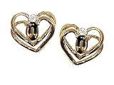 0.54 cts Genuine Smoky Quartz Earrings - 14kt White or Yellow Gold