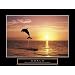 Goals Dolphin Motivational Poster Inspirational Art Print Jumping Dolphins