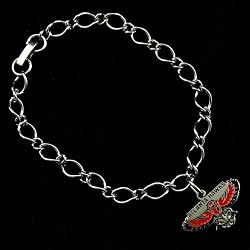 NBA Atlanta Hawks Ladies Silver-Tone Charm Bracelet