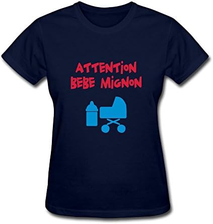 LZF Women's Attention Bebe Mignon Cotton T-Shirt XS Navy