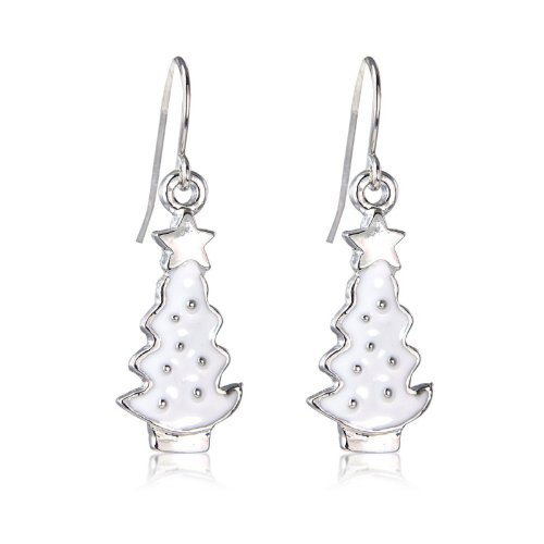 fashion jewellery - Christmas Tree Earrings - 