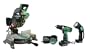 Hitachi KC10FCH Miter Saw/ 12-Voltolt Cordless Drill Combo