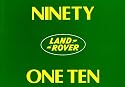 Land Rover 90 and 110 Handbook (Official Handbooks)