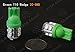 YITAMOTOR 4 X T10 20 SMD LED Side Wedge Vivid Green Light Bulb 12V W5W 2825 192 194 168