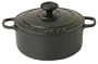 Paderno World Cuisine 7.125 Inch Black Round Dutch Oven