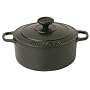 Chasseur Cast Iron 18cm, 1.5ltr Round Matt Black Casserole