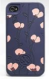 Tory Burch iPhone 4 4S Phone Case Poppy Blue Pink for all version