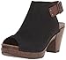 Dansko Women's Reggie Peep-Toe Bootie, Black Milled Nubuck, 39 EU/8.5-9 M US