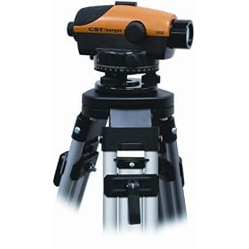CST Berger 55-PLVP26D PAL 26X Automatic Optical Level Package with Tripod, Rod, and... by CST-Berger