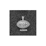 Arizona State Sun Devils Solid Sterling Silver ''ASU'' Football Pendant