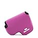MegaGear 'Ultra Light' Neoprene Camera Case Bag with Carabiner for Nikon COOLPIX B500 Digital Camera (Hot Pink)