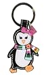 Coach Legacy Patent Leather Penguin Key Fob Ring