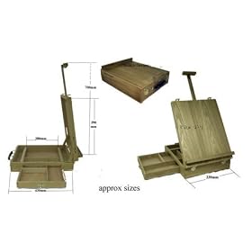 CHATSWORTH DUCHESS table top artists easel with side drawer