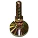 Faztek 13FF8122 Deluxe Leveling Foot with Yellow Zinc Finish, 1/2-13 Thread, 5000lbs Capacity