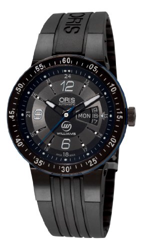 Oris Mens 73576344765RS Williams F1 Team Day Date Black and Grey Dial Watch