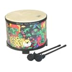 SAVE $24.6 - "Remo Kids Percussion, Floor Tom, 10"" Diameter with Mallet, Rain Forest Fabric" $29.90