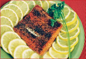Smoked Salmon Fillet Piece - Lemon Pepper Dill by Interior Alaska Fish Processors, Inc.