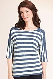 Autograph Raglan Sleeve Striped Top