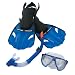 Aqua Leisure Dolfino Adult Travel Dive combo (Colors May Vary)