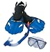 Aqua Leisure Dolfino Adult Travel Dive combo (Colors May Vary)