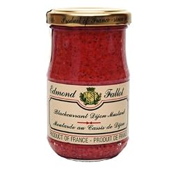 Black Currant (Cassis) Mustard Fallot French Dijon Mustard 7 oz,One
