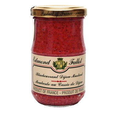 Fallot French Black Currant Flavored Authentic Dijon Mustard-7oz jar by Edmond Fallot