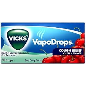 Vicks VapoDrops Cough Relief, Cherry Flavor 20 ea