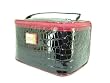 Kenneth Cole Reaction Croc Embossed Train Case Cosmetic Toiletry Travel Bag Purse