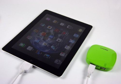 External Mobile Power Bank Battery Charger -4000mAh - Compact, Portable & Stylish - Apple iPhone, iPad, Galaxy SIII, Galaxy Note and Various Other Mobile Phones and Digital Devices - GREEN Color