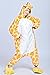 Lath.pin Unisex Costume Animal Cosplay Onesie Adult Pajamas Anime Cartoon Sleepwear (M, Giraffe)