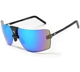 Gargoyles Sunglasses 85's Black Frame with Caribbean Blue Lenses 3346016B by