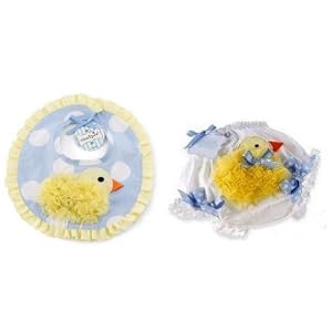 Mud Pie Cottontail Girls Baby Chick Bib and Bloomers Set