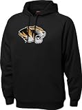 Missouri Tigers Black Tackle Twill Performance Fleece Hooded Sweatshirt