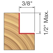 Freud 32-102 1/2-Inch Height Rabbeting Router Bit with 1/2-Inch Shank